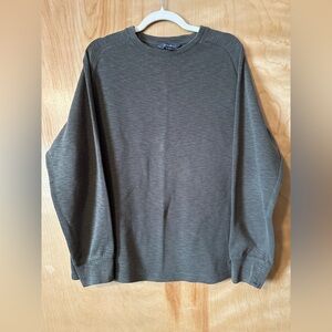 💕 Eddie Bauer 💕 Men's Olive Green Long Sleeve Winter Weight Pullover Shirt